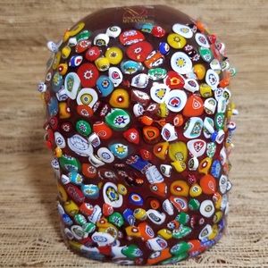 Millefiori Hand Blown Art Glass Lampshade Made in Murano Italy 🇮🇹 Gorgeous!!